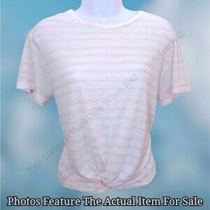 AllSaints Painted Stripes Carme Tee WG367R T-Shirt Medium